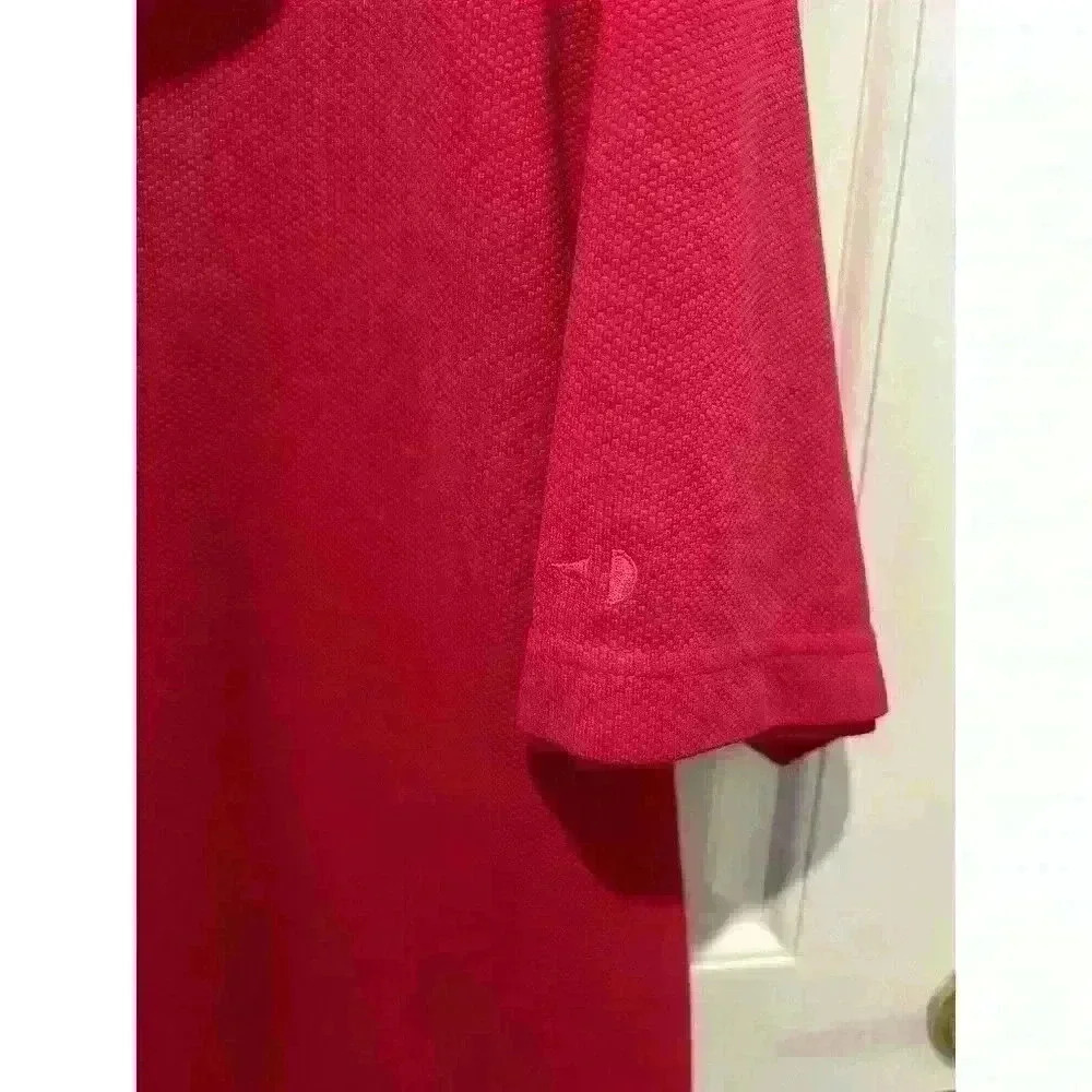 Grand Slam Polo Mens XL Red Golf 1/4 Button Collared Shirt 4th Of July - Picture 2 of 4